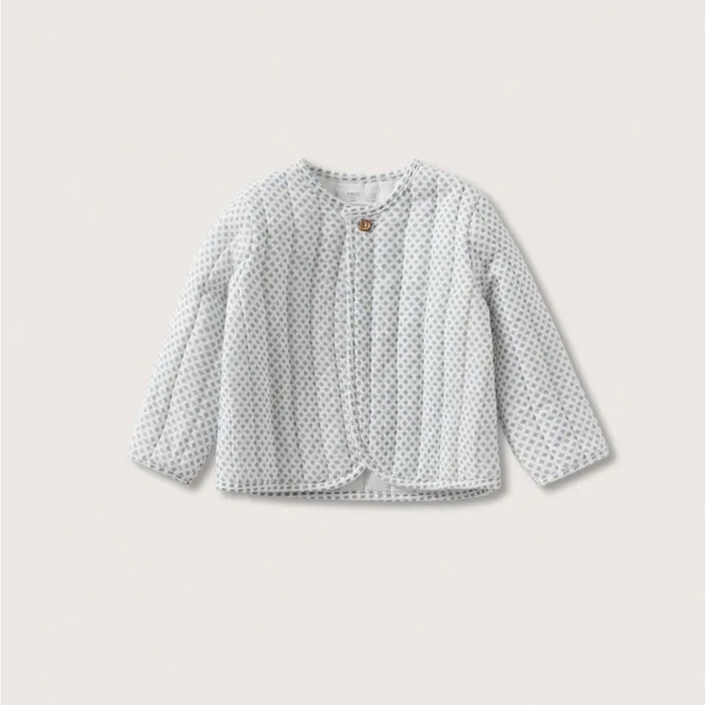 NWT Mango baby printed quilted jacket